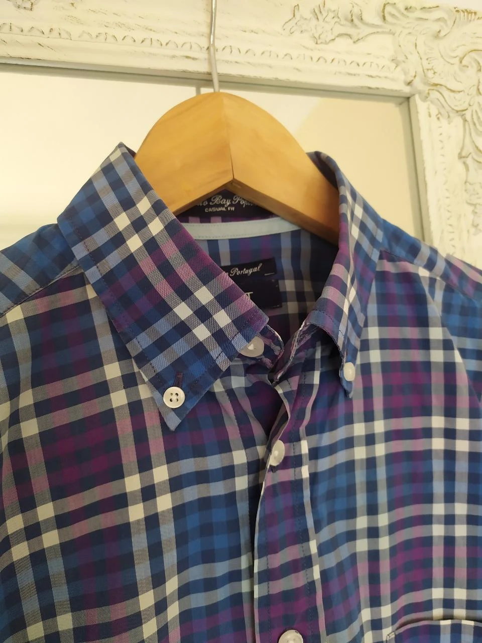 Chemise GANT Alessio Bay Poplin à Carreaux 100% Coton Homme S – photo 4